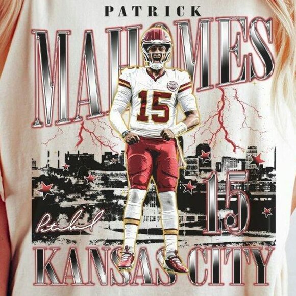 Comfort Colors Patrick Mahomes Shirt, Football American Graphic, Football 169 - Picture 2 of 5